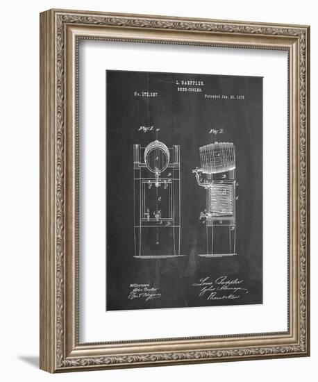 Beer Cooler Patent 1876-null-Framed Art Print