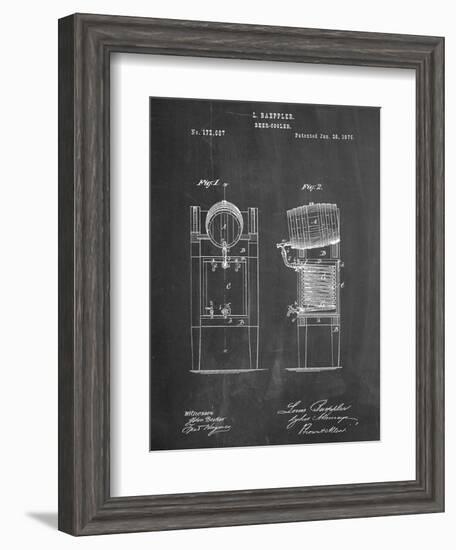 Beer Cooler Patent 1876-null-Framed Art Print