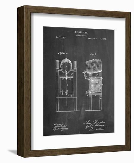 Beer Cooler Patent 1876-null-Framed Art Print