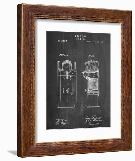 Beer Cooler Patent 1876-null-Framed Art Print