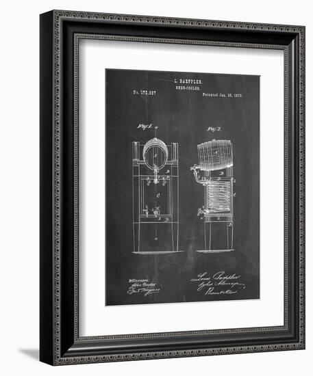 Beer Cooler Patent 1876-null-Framed Art Print