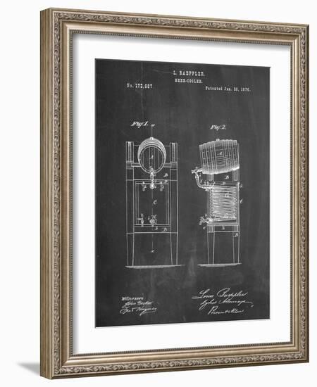 Beer Cooler Patent 1876-null-Framed Art Print