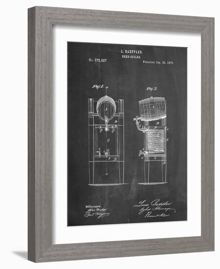 Beer Cooler Patent 1876-null-Framed Art Print