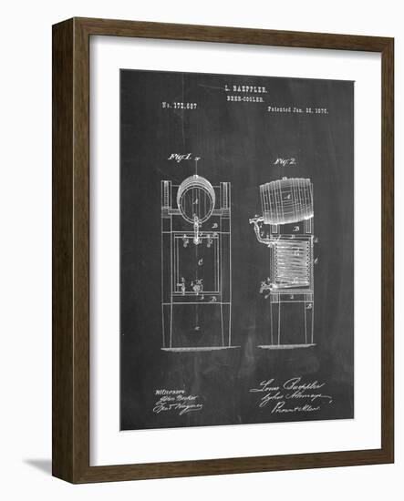 Beer Cooler Patent 1876-null-Framed Art Print