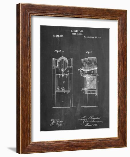 Beer Cooler Patent 1876-null-Framed Art Print