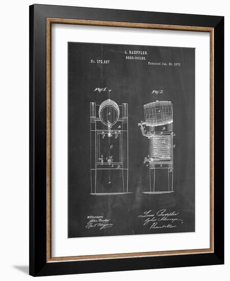 Beer Cooler Patent 1876-null-Framed Art Print