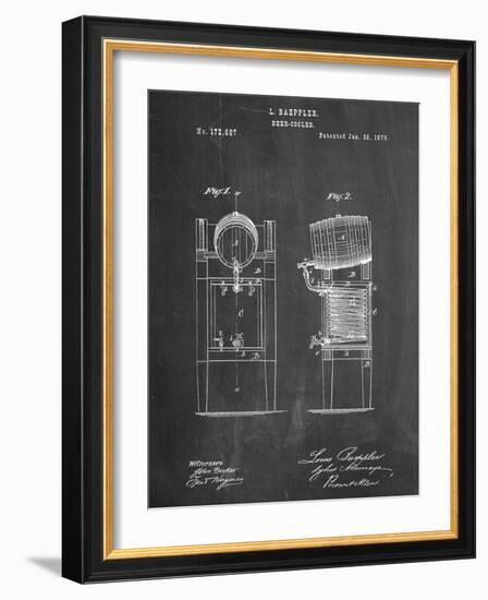 Beer Cooler Patent 1876-null-Framed Art Print