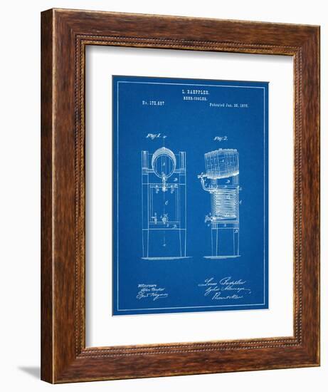 Beer Cooler Patent 1876-null-Framed Art Print