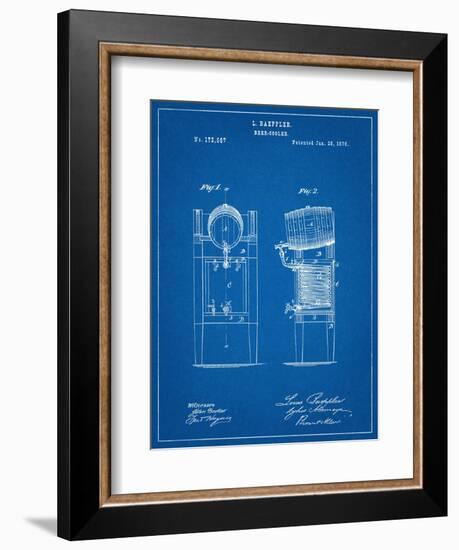 Beer Cooler Patent 1876-null-Framed Art Print