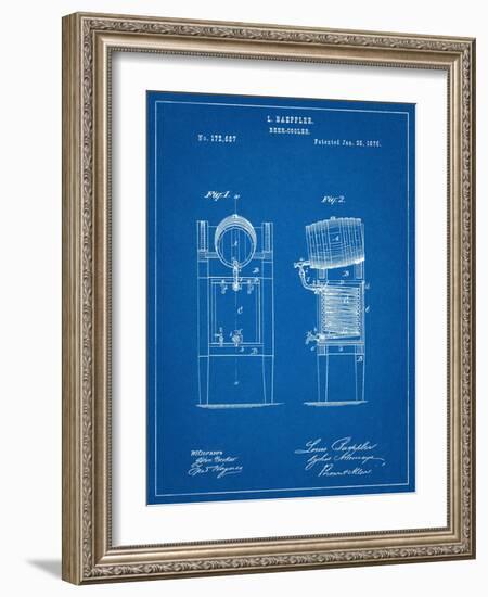 Beer Cooler Patent 1876-null-Framed Art Print