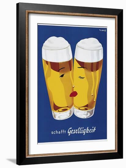 Beer Creates Sociability-Vintage Lavoie-Framed Giclee Print