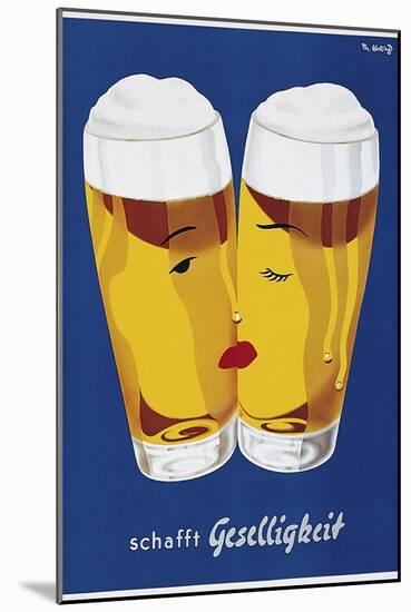 Beer Creates Sociability-Vintage Lavoie-Mounted Giclee Print