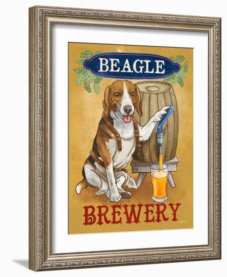 Beer Dogs IV-Wild Apple-Framed Art Print