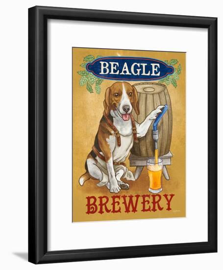 Beer Dogs IV-Wild Apple-Framed Art Print