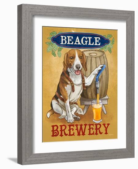 Beer Dogs IV-Wild Apple-Framed Art Print