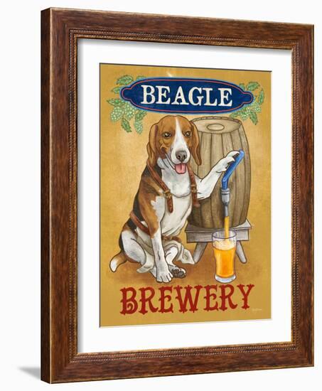 Beer Dogs IV-Wild Apple-Framed Art Print