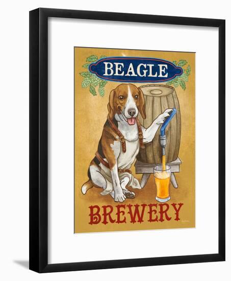 Beer Dogs IV-Wild Apple-Framed Art Print