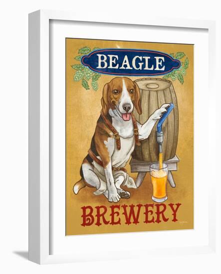 Beer Dogs IV-Wild Apple-Framed Art Print