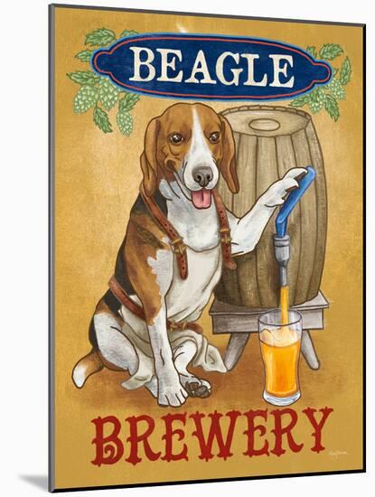 Beer Dogs IV-Wild Apple-Mounted Art Print