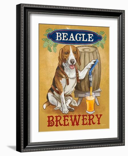 Beer Dogs IV-Wild Apple-Framed Art Print