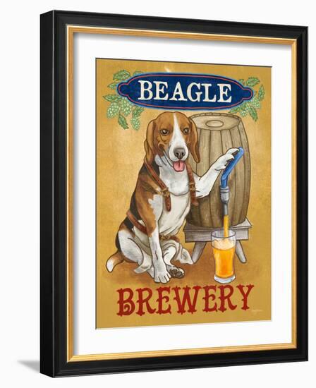 Beer Dogs IV-Wild Apple-Framed Art Print