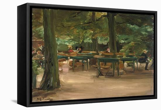 Beer Garden, 1905 (Oil on Board)-Max Liebermann-Framed Premier Image Canvas