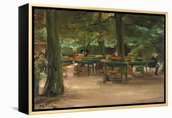 Beer Garden, 1905 (Oil on Board)-Max Liebermann-Framed Premier Image Canvas