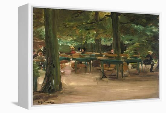 Beer Garden, 1905 (Oil on Board)-Max Liebermann-Framed Premier Image Canvas
