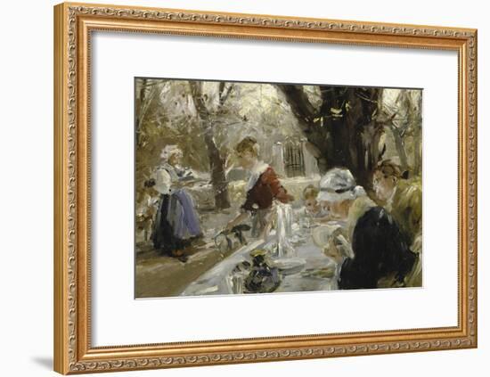 Beer Garden, about 1895-Arthur Langhammer-Framed Giclee Print