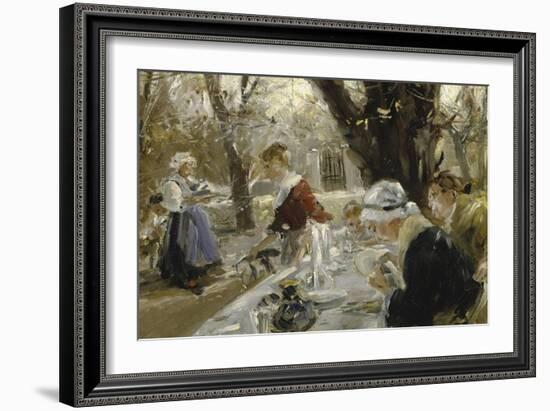 Beer Garden, about 1895-Arthur Langhammer-Framed Giclee Print