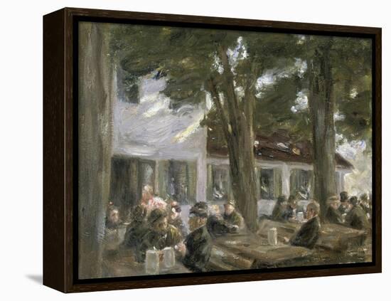 Beer Garden in Brannenburg, 1896-Max Liebermann-Framed Premier Image Canvas