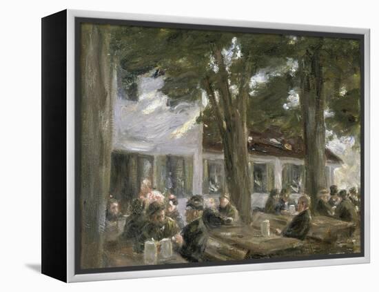 Beer Garden in Brannenburg, 1896-Max Liebermann-Framed Premier Image Canvas
