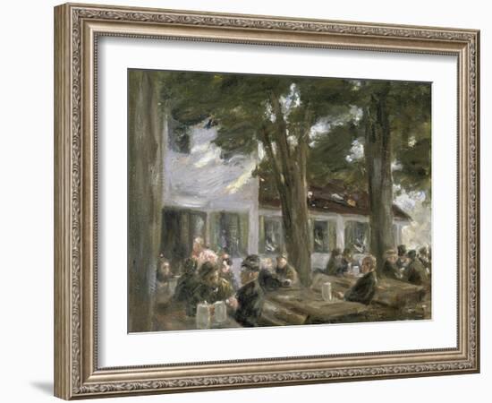 Beer Garden in Brannenburg, 1896-Max Liebermann-Framed Giclee Print