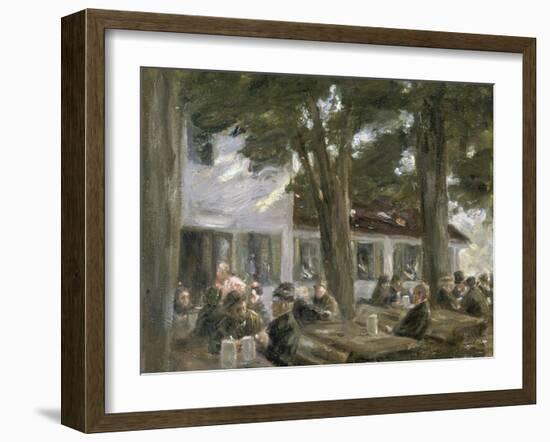 Beer Garden in Brannenburg, 1896-Max Liebermann-Framed Giclee Print
