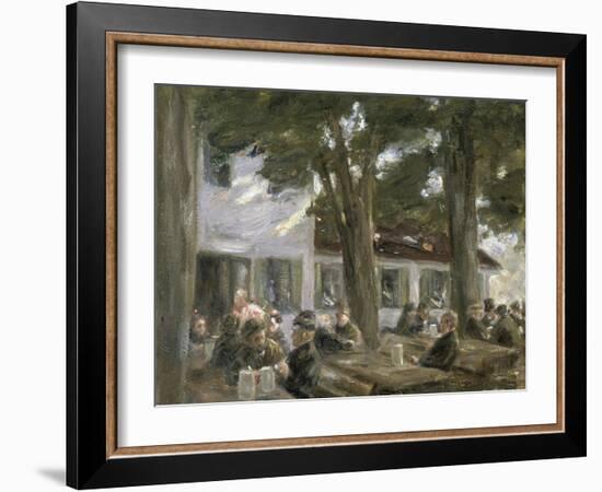 Beer Garden in Brannenburg, 1896-Max Liebermann-Framed Giclee Print