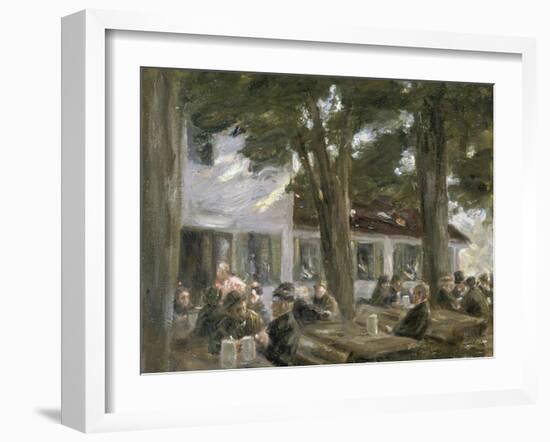 Beer Garden in Brannenburg, 1896-Max Liebermann-Framed Giclee Print