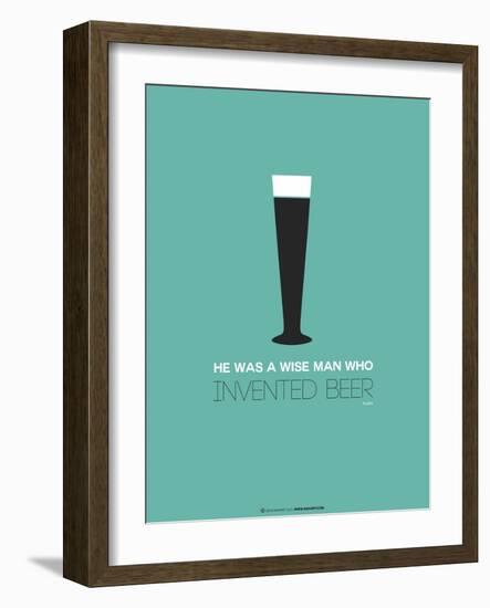 Beer Glass Yellow-NaxArt-Framed Art Print