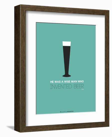 Beer Glass Yellow-NaxArt-Framed Art Print