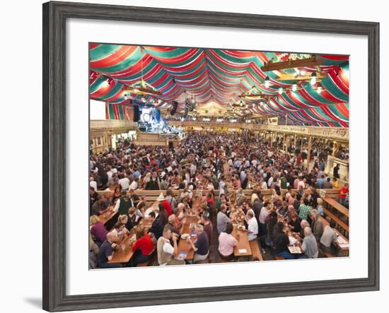 Beer Hall at the Stuttgart Beer Festival, Cannstatter Wasen, Stuttgart, Baden-Wurttemberg, Germany,-Michael DeFreitas-Framed Photographic Print