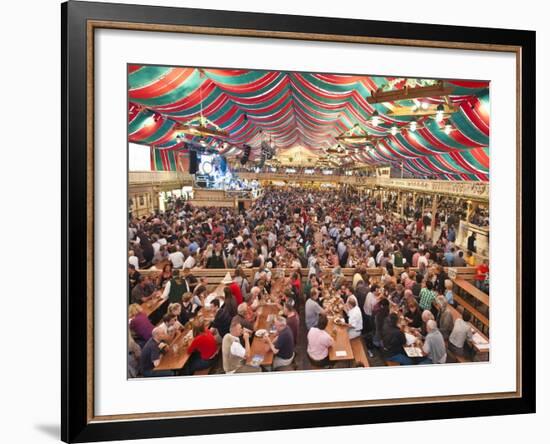 Beer Hall at the Stuttgart Beer Festival, Cannstatter Wasen, Stuttgart, Baden-Wurttemberg, Germany,-Michael DeFreitas-Framed Photographic Print