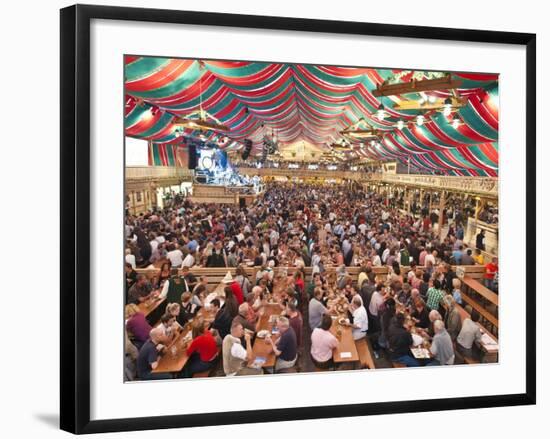 Beer Hall at the Stuttgart Beer Festival, Cannstatter Wasen, Stuttgart, Baden-Wurttemberg, Germany,-Michael DeFreitas-Framed Photographic Print