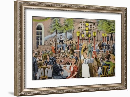 Beer Hall Scene, Germany-German School-Framed Giclee Print