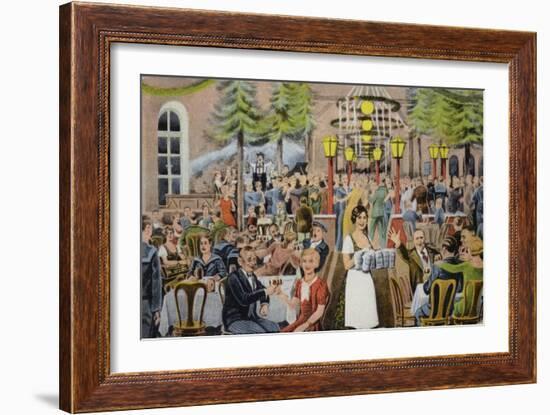 Beer Hall Scene, Germany-German School-Framed Giclee Print