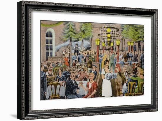 Beer Hall Scene, Germany-German School-Framed Giclee Print