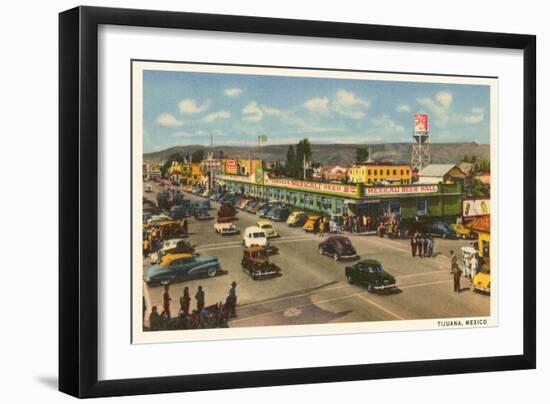 Beer Hall, Tijuana, Mexico-null-Framed Art Print