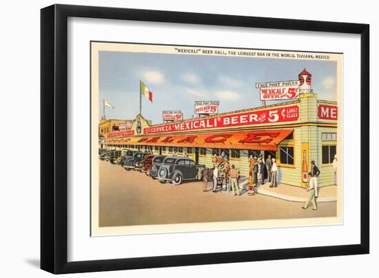 Beer Hall, Tijuana, Mexico-null-Framed Art Print