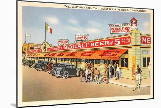 Beer Hall, Tijuana, Mexico-null-Mounted Art Print