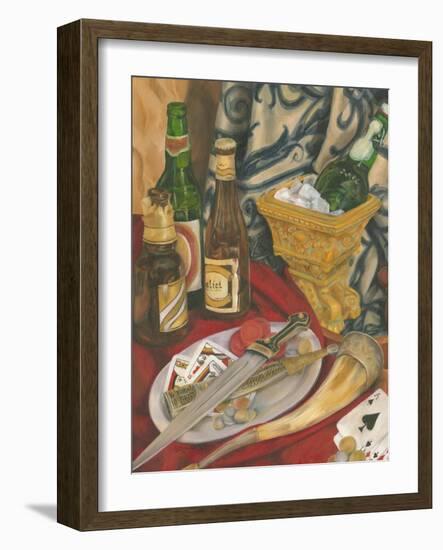 Beer Indulgences II-Jennifer Goldberger-Framed Art Print