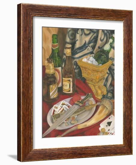 Beer Indulgences II-Jennifer Goldberger-Framed Art Print