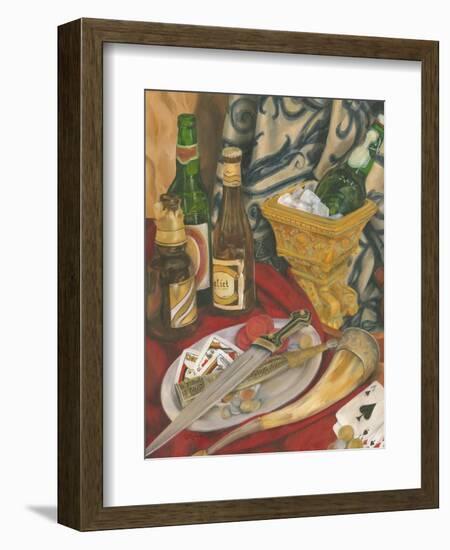 Beer Indulgences II-Jennifer Goldberger-Framed Art Print